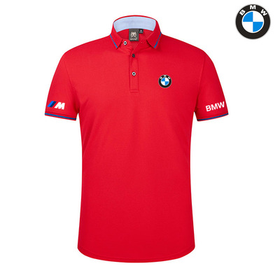 Polo BMW M Power Homme 2022 Coton Col Contrasté LOGO BMW Manche Courte